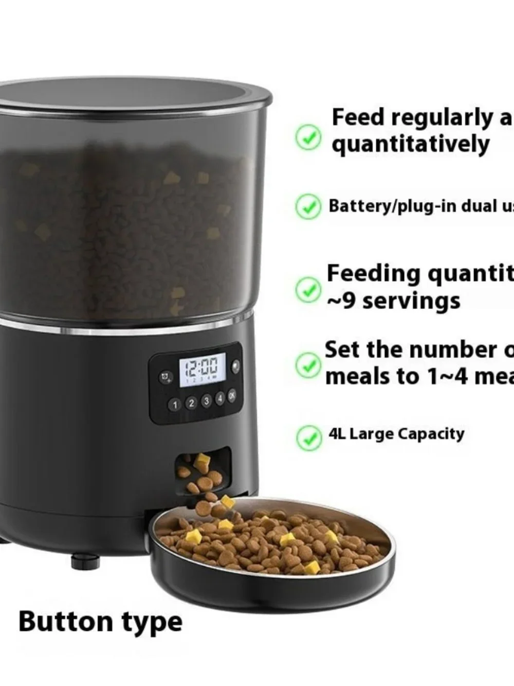 Pet 4L Smart Graffiti APP Automatic Pet Feeder